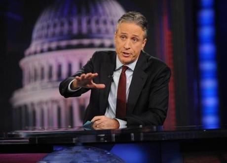 Jon Stewart during a 2011 taping of ?The Daily Show.?
